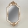Wall mirror 41x21 cm white/gold