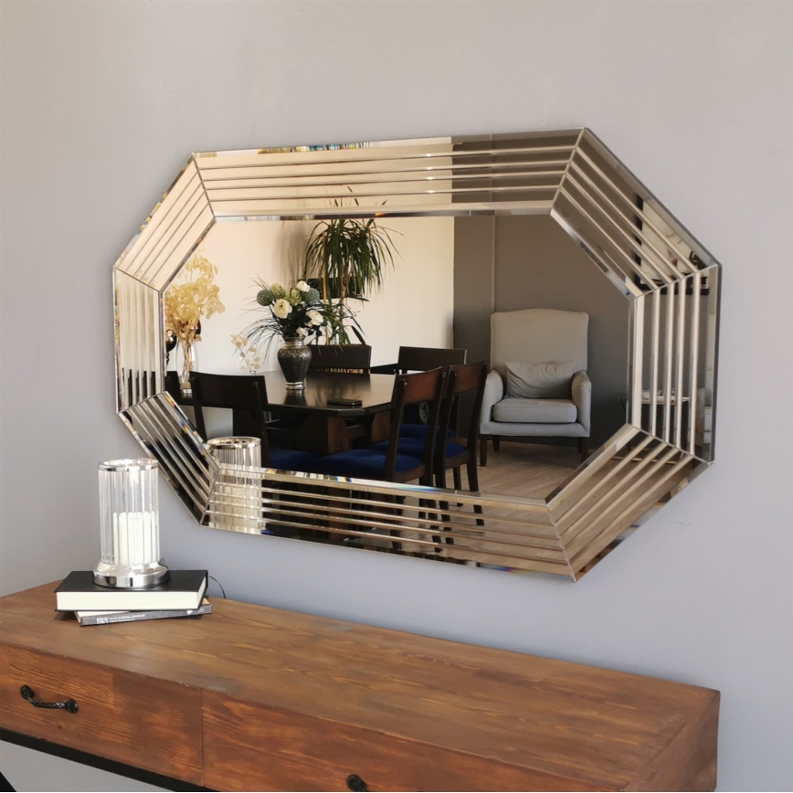Wall mirror 60x100 cm bronze