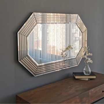Wall mirror 60x100 cm bronze