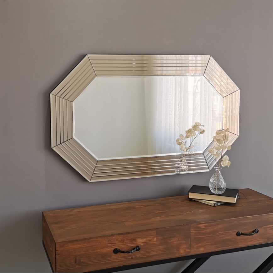 Wall mirror 60x100 cm bronze