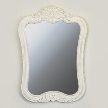 Wall mirror 69x49 cm white