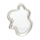 Wall mirror 69x50 cm white/patina