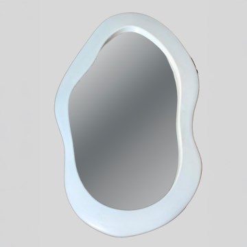 Wall mirror 95x55 cm white