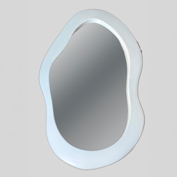 Wall mirror 95x55 cm white