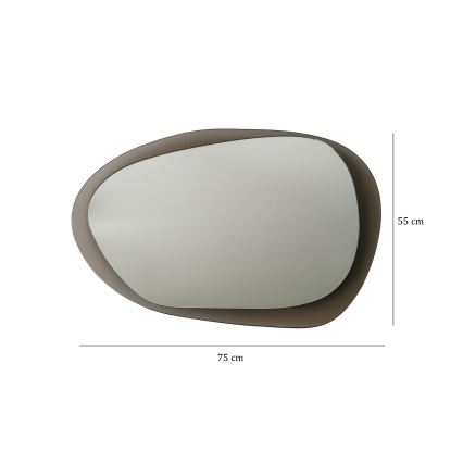 Wall mirror AQUA 55x75 cm bronze
