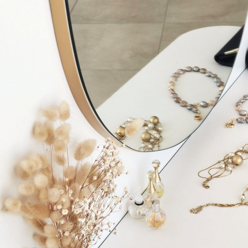 Wall mirror ASSO 70x67 cm gold