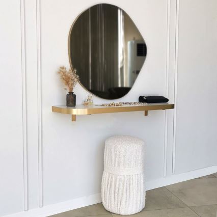 Wall mirror ASSO 70x67 cm gold