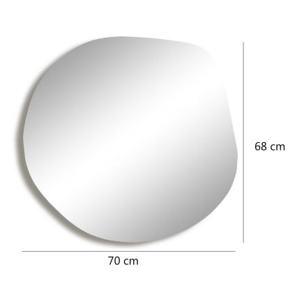 Wall mirror ASSO 70x67 cm gold