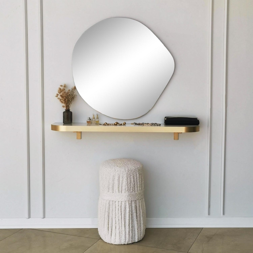 Wall mirror ASSO 70x67 cm gold