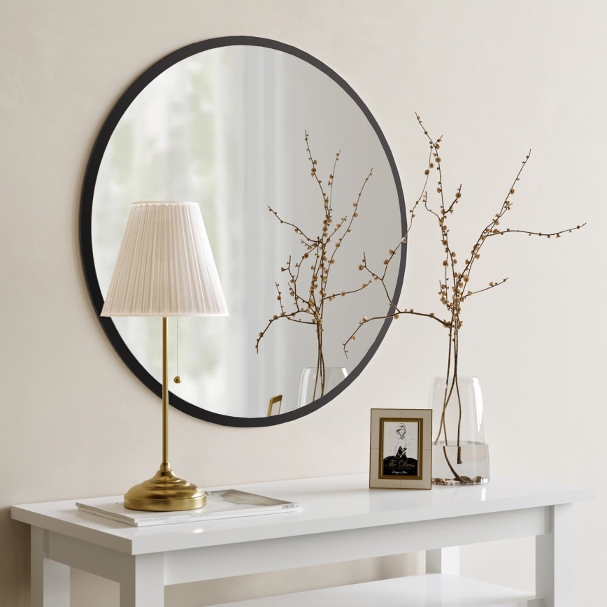 Wall mirror AYNA 60 cm black