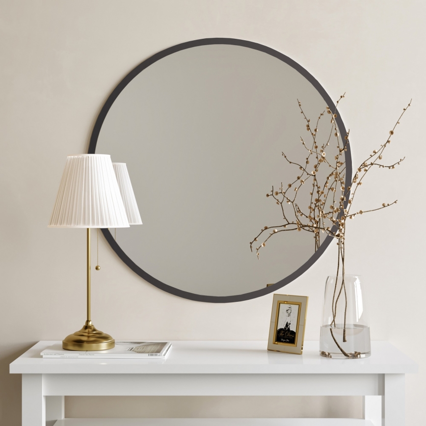 Wall mirror AYNA 60 cm black