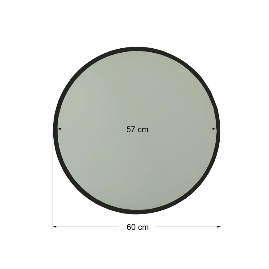 Wall mirror AYNA 60 cm black