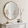 Wall mirror AYNA d. 60 cm brown