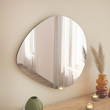 Wall mirror BESSO 60x60 cm black