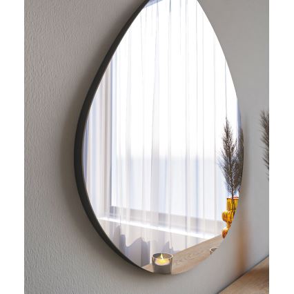 Wall mirror BESSO 60x60 cm black