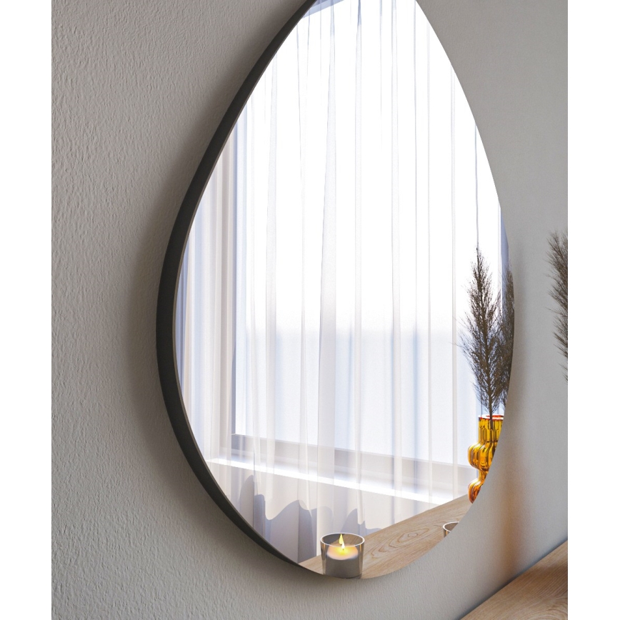 Wall mirror BESSO 60x60 cm black