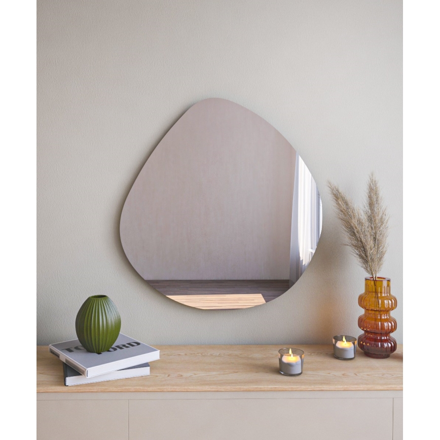 Wall mirror BESSO 60x60 cm black