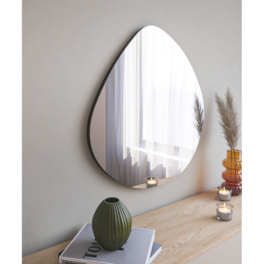 Wall mirror BESSO 60x60 cm black