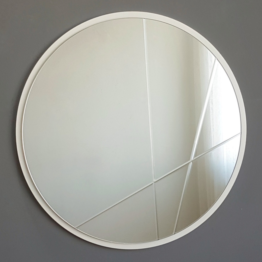 Wall mirror d. 60 cm silver