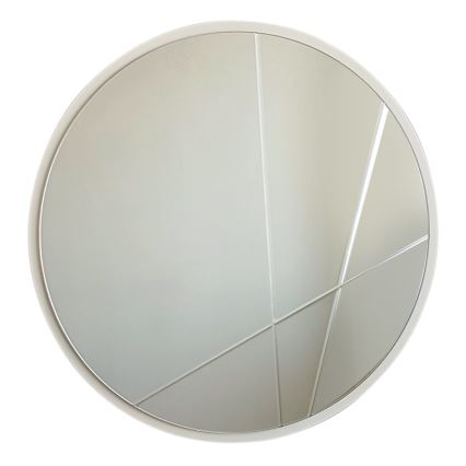 Wall mirror d. 60 cm silver