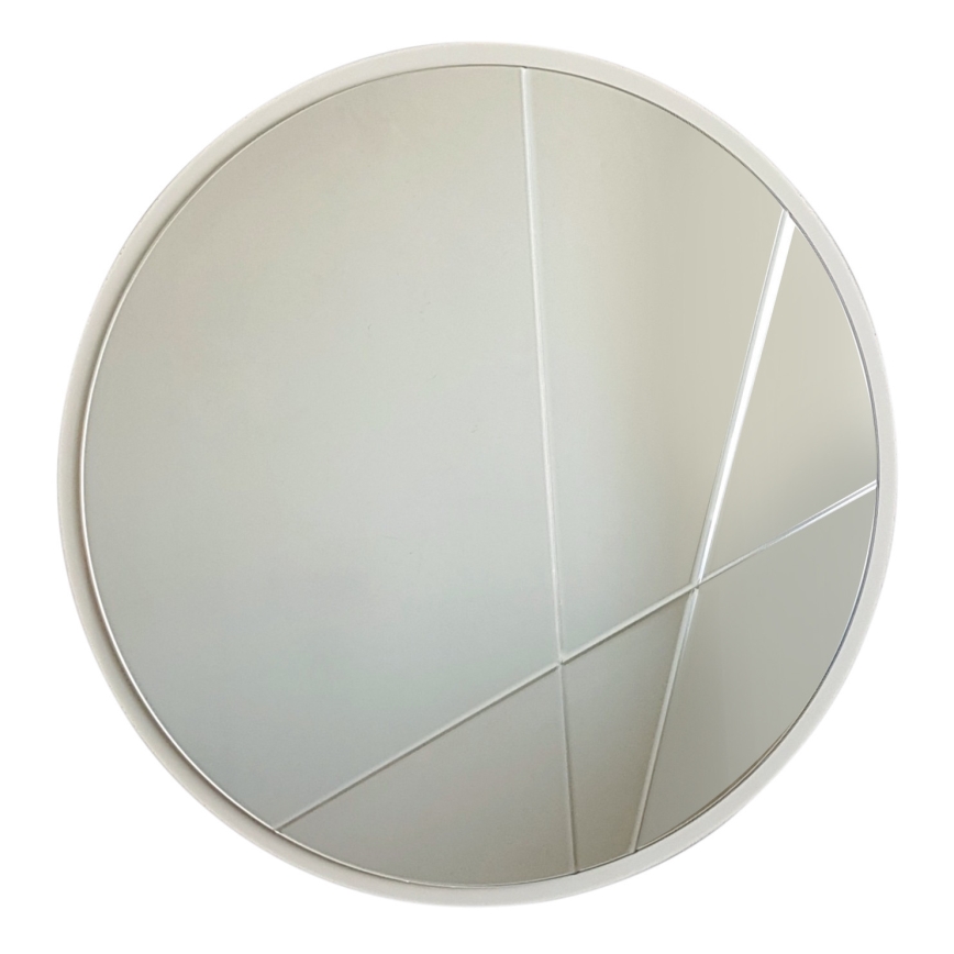 Wall mirror d. 60 cm silver