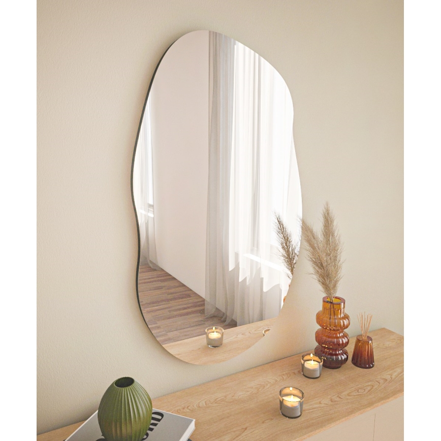 Wall mirror LOSSA 89x52 cm black