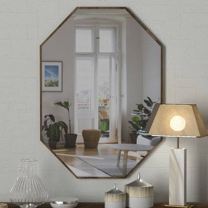 Wall mirror LOST 70x45 cm brown