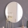 Wall mirror OZZE d. 60 cm white
