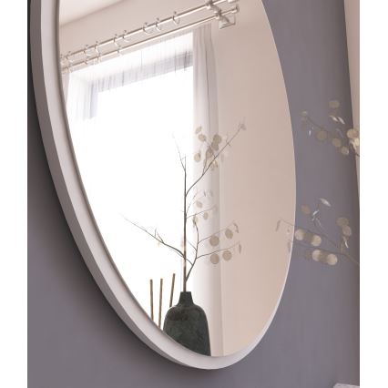 Wall mirror OZZE d. 60 cm white