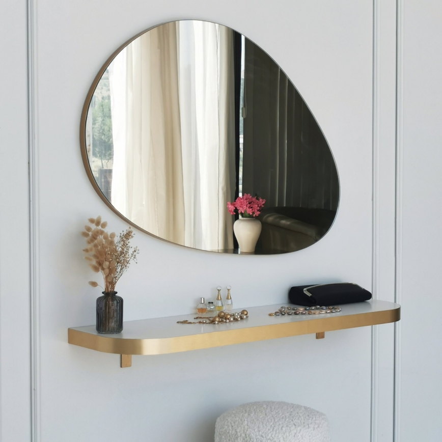 Wall mirror PORP 60x90 cm gold