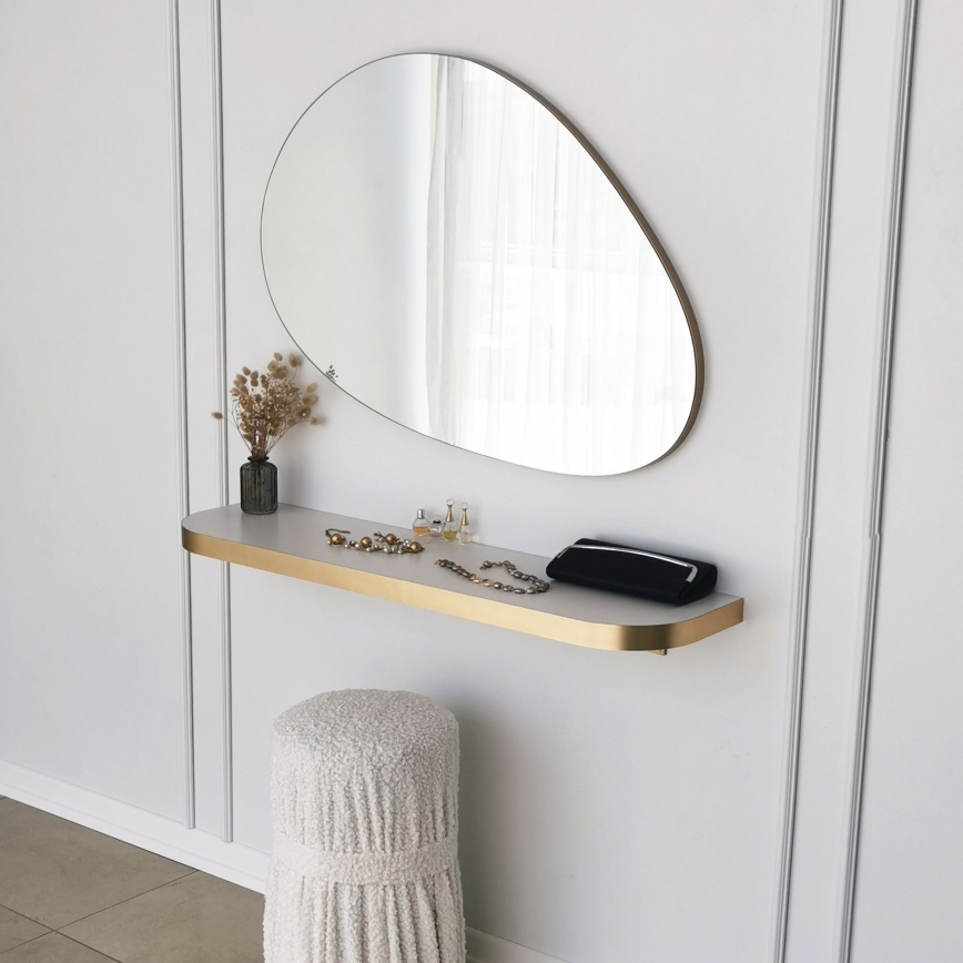 Wall mirror PORP 60x90 cm gold