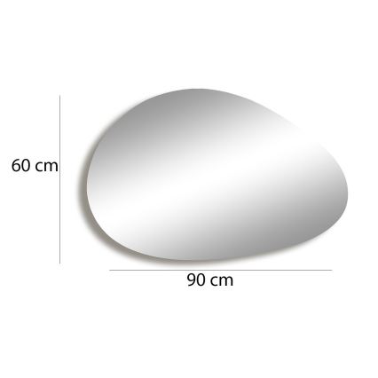 Wall mirror PORP 60x90 cm gold