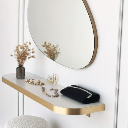 Wall mirror PORP 60x90 cm gold