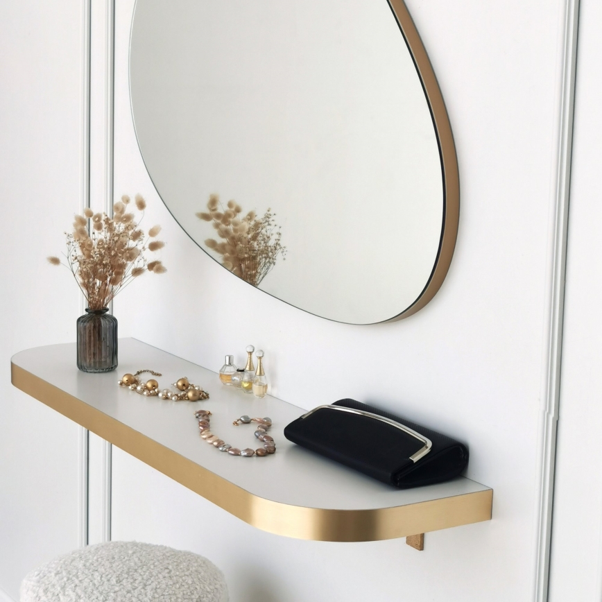Wall mirror PORP 60x90 cm gold