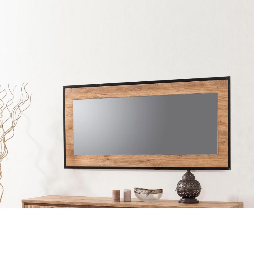Wall mirror QUANTUM 60x110 cm brown/black