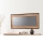 Wall mirror QUANTUM 60x110 cm brown/black
