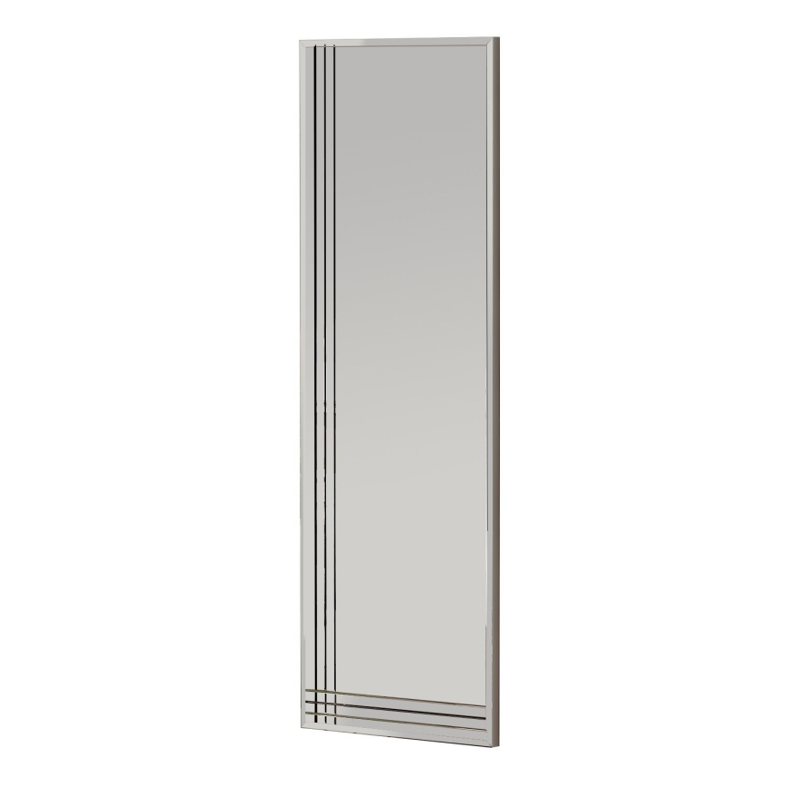 Wall mirror TRIO 120x40 cm shiny chrome
