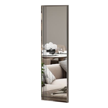 Wall mirror TRIO 120x40 cm shiny chrome