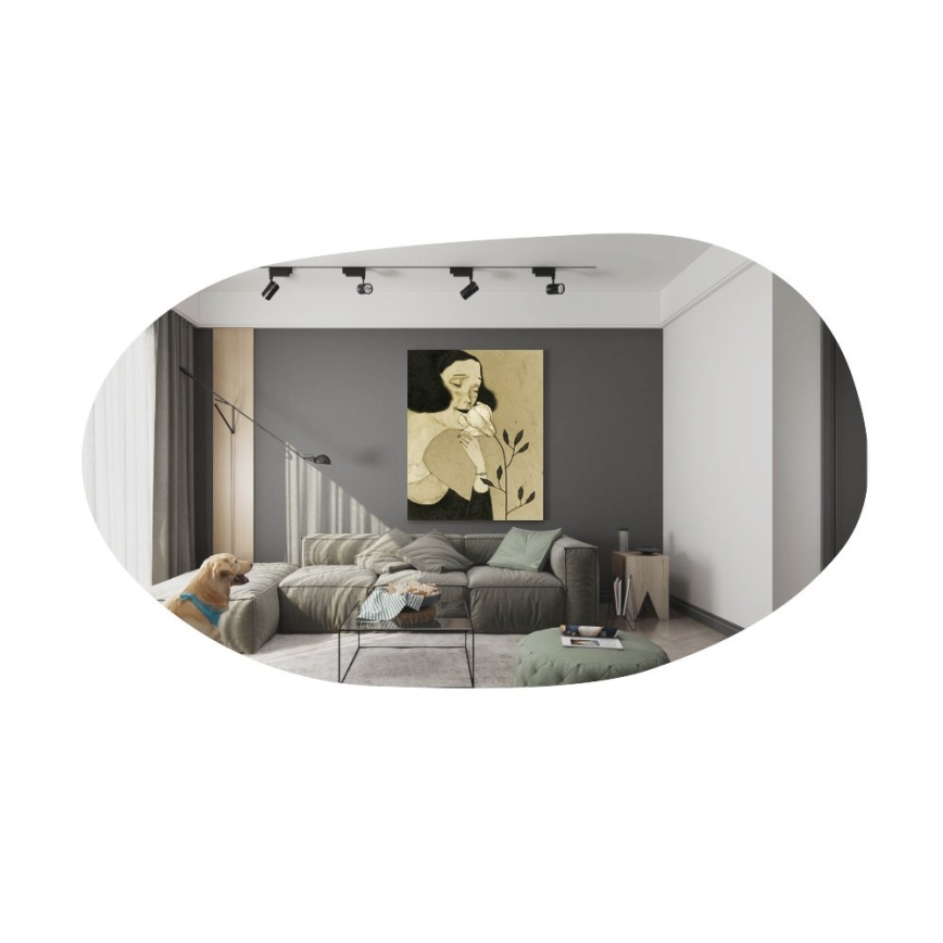 Wall mirror VANOMI 89x52 cm