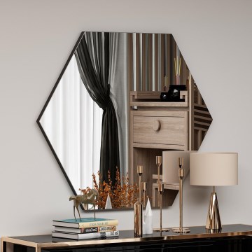 Wall mirror ZEO 60x70 cm black