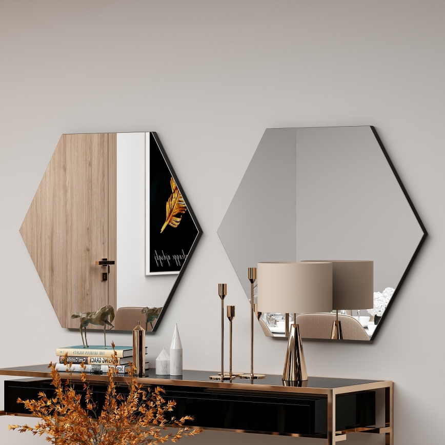 Wall mirror ZEO 60x70 cm black