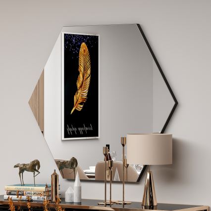 Wall mirror ZEO 60x70 cm black