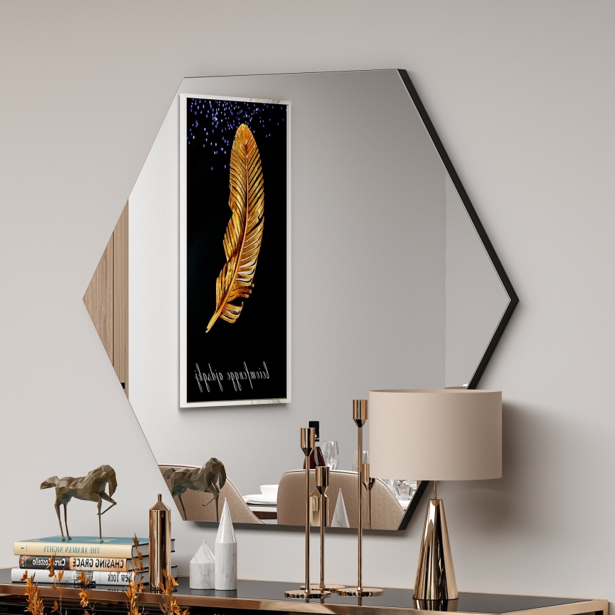 Wall mirror ZEO 60x70 cm black