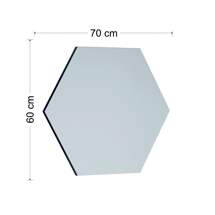 Wall mirror ZEO 60x70 cm black