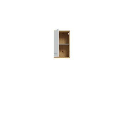 Wall-mounted bathroom cabinet VENOM white/artisan oak