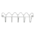 Wall-mounted coat rack 10 x 34.5 cm, polished chrome