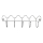 Wall-mounted coat rack 10 x 34.5 cm, polished chrome