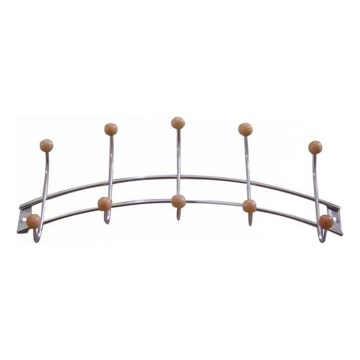 Wall-mounted coat rack 11,5x34,5 cm polished chrome