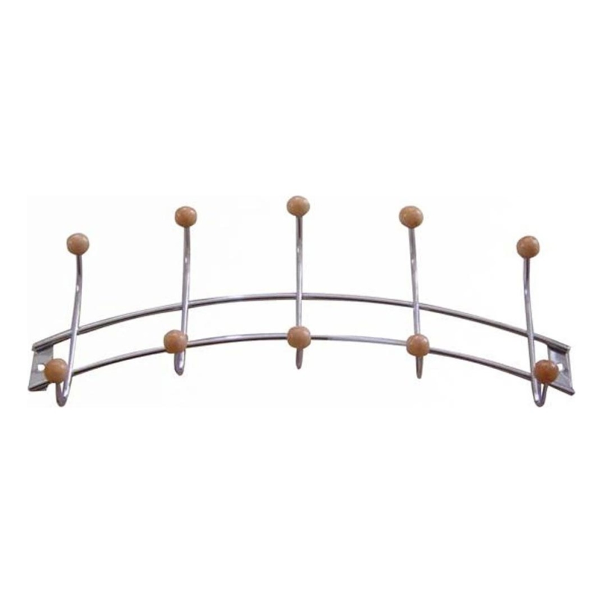 Wall-mounted coat rack 11,5x34,5 cm polished chrome