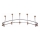 Wall-mounted coat rack 11,5x34,5 cm polished chrome